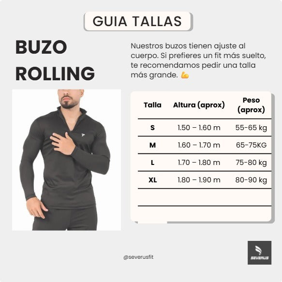 Buzo Deportivo Rolling Vinotinto – Microfibra Premium