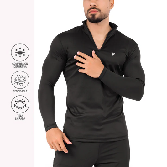 Combo FIT PREMIUM HOMBRE: Buzo Deportivo Rolling + Camiseta microfibra + pantaloneta running