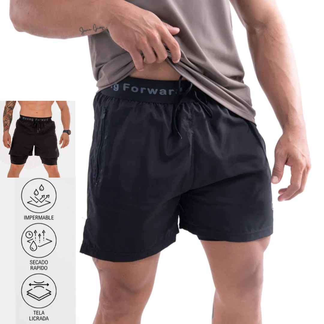 Combo FIT PREMIUM HOMBRE: Buzo Deportivo Rolling + pantaloneta running