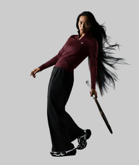 Buzo Deportivo Rolling  Dama – Microfibra Premium vinotinto