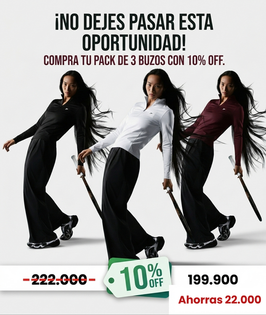 Pack 3 buzos mujer