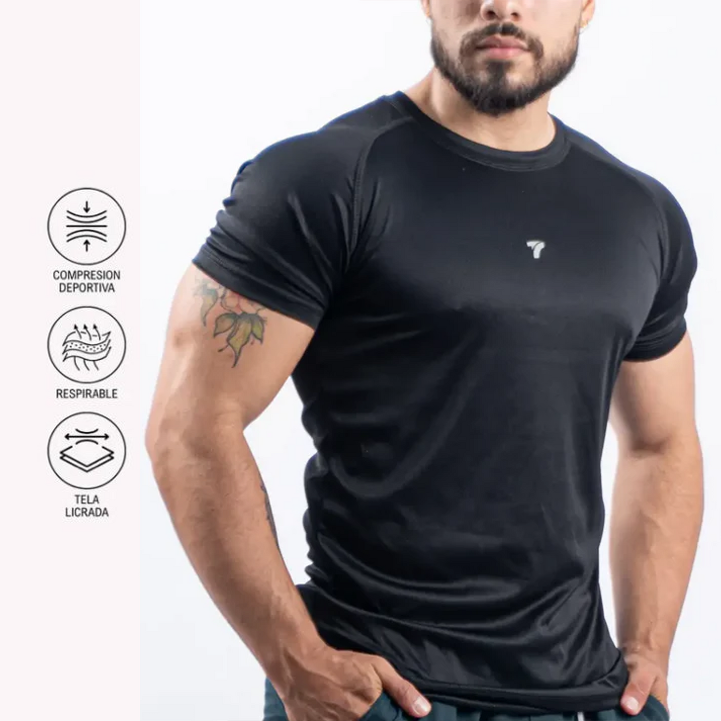 Combo FIT PREMIUM HOMBRE: Buzo Deportivo Rolling + Camiseta microfibra + pantaloneta running